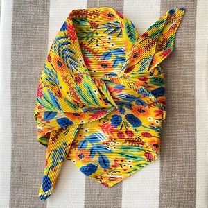 Zara Pleated Silk Scarf